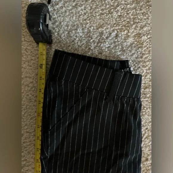 Savage Art Black Pinstripe Women’s Dress Pants - Picture 3 of 5